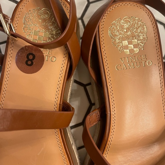 Vince Camuto platform wedges ankle wrap - Picture 3 of 9